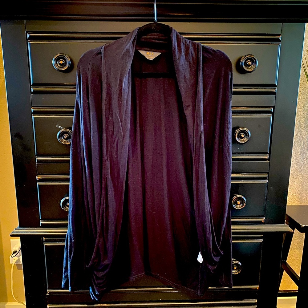 MIX by 41Hawthorne black open cardigan